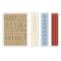 Sizzix - Texture Fades Embossing Folders - Tim Holtz - Americana Background & Borders Set