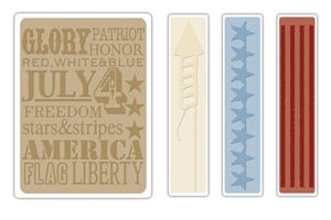 Sizzix - Texture Fades Embossing Folders - Tim Holtz - Americana Background & Borders Set