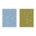 Sizzix - Texture Fades Embossing Folders - Tim Holtz - Retro Cirque Set