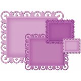 Spellbinders Die - Nestabilities - Fleur de Lis Rectangles