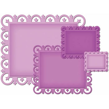 Spellbinders Die - Nestabilities - Fleur de Lis Rectangles