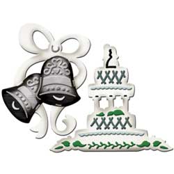 Spellbinders Die - Wedding Cake & Bells