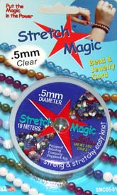 Stretch Magic Cord .5 mm Carded Clear 10m