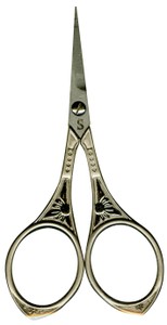 Sullivans 4" Silver Round Handle Heirloom Embroidery Scissors