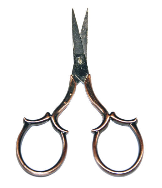 Sullivans 4" Copper Leaf Handle Heirloom Embroidery Scissors