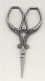 Sullivans Antique Silver Square Handle Heirloom Embroidery Scissors