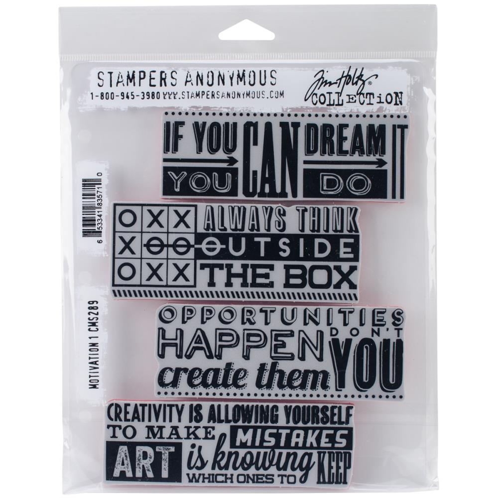 Tim Holtz Stamps - Motivation 1