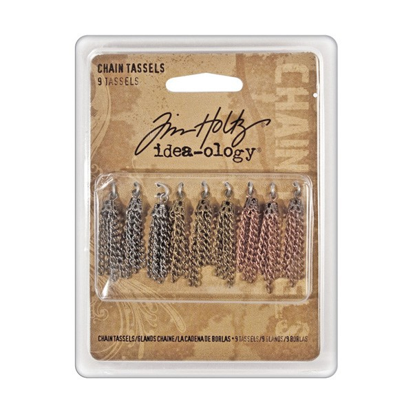 Tim Holtz Idea-Ology Chain Tassels 9/Pkg