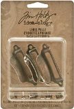 Advantus - Tim Holtz Idea-Ology Metal Label Pulls With Fasteners