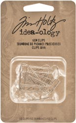 Advantus - Tim Holtz Idea-Ology Metal Gem Clips 12/Pkg