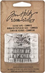 Advantus - Tim Holtz Idea-Ology Tissue Tape .75"X16 Yards 2/Pkg - Commute