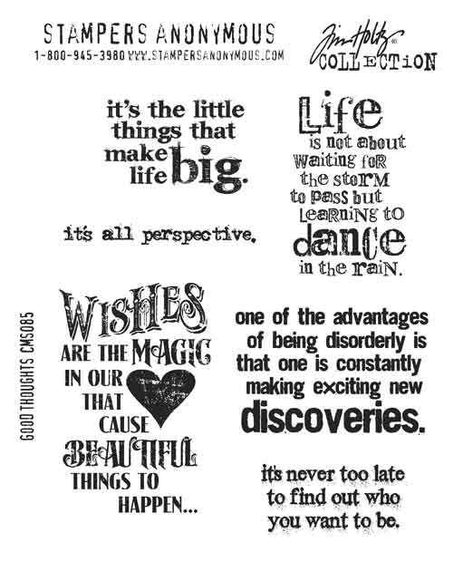 Tim Holtz Stamps - Good Thoughts