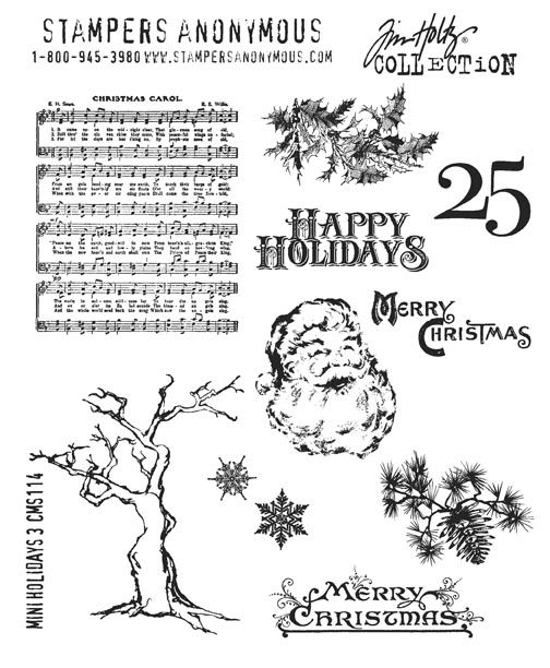 Tim Holtz Stamps - Mini Holidays 3