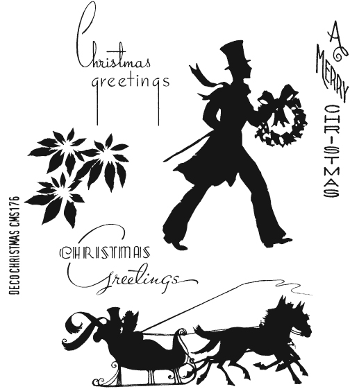 Tim Holtz Stamps - Deco Christmas