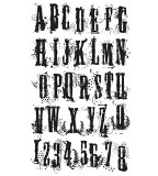 Tim Holtz Stamps - Grunge Alphabet Set