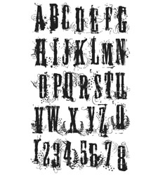 Tim Holtz Stamps - Grunge Alphabet Set