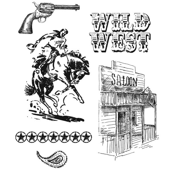 Tim Holtz Stamps - Wild West