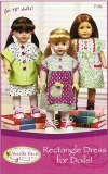 Vanilla House Pattern - Rectangle Dress 18" Doll