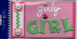 Westrim Paper Bliss 3D Titles Girly Girl