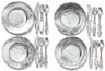 Westrim Miniature Embellishements - Plate & Utensil Sets