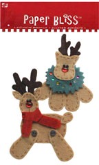 Westrim Paper Bliss Felt Christmas Embellishment -  Deer Friends