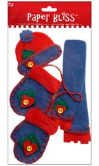 Westrim Paper Bliss Felt Christmas Embellishment -  Bundle Up