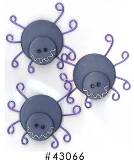 Westrim Paper Bliss Button Embellishment Spiders 2 pc