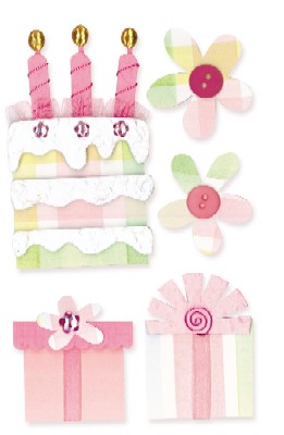 Westrim Paper Bliss Embellishment - Floral Birthday