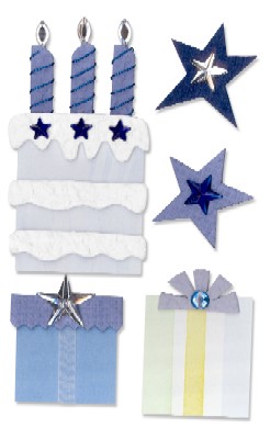 Westrim Paper Bliss Embellishment - Star Birthday