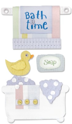 Westrim Paper Bliss Embellishment - Bathtime