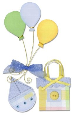 Westrim Paper Bliss Embellishment - Baby Party Boy