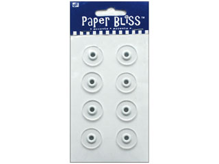 Westrim Paper Bliss Acrylic Embellishment Eyelets Clear 8/pkg