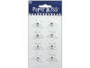 Westrim Paper Bliss Acrylic Embellishment Eyelets Clear 8/pkg Stars