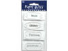 Westrim Paper Bliss Acrylic Embellishment Clear Expressions Labels 8/pk