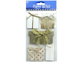 Westrim Paper Bliss Embellishment -  Presents Gold