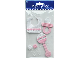 Westrim Paper Bliss Embellishment - Precious Baby Pink