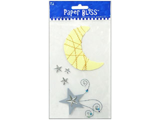 Westrim Paper Bliss Embellishment - Moon & Stars