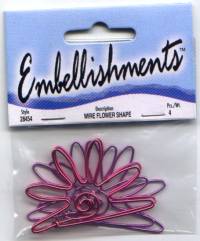 Westrim Wire Shape Embellishments - Flower