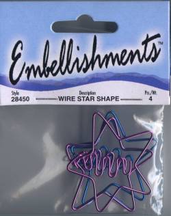 Westrim Wire Shape Embellishments - Star