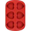 Wilton Silicone Mini Hearts Mold - Six Cavities