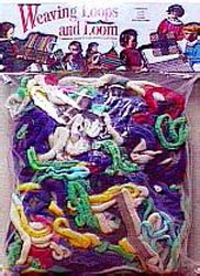 Wool Novelty Weaving Loom Kit w/Plastic Loom Instructions 16 oz Loops