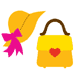 Zip'eSlim Die - Sun Hat & Heart Clasp Handbag