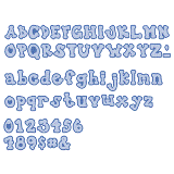 Zip'eCut Alphabet Font Die Set - 1" Chelsi Deluxe