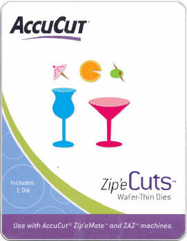 Zip'eCut Combo Dies - Party Drinks